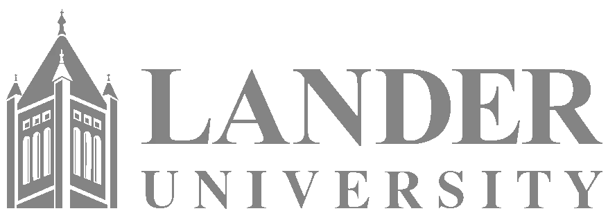 Lander University Logo grey