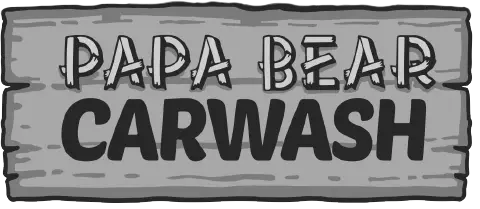 Papa Bear Carwash - greyscale
